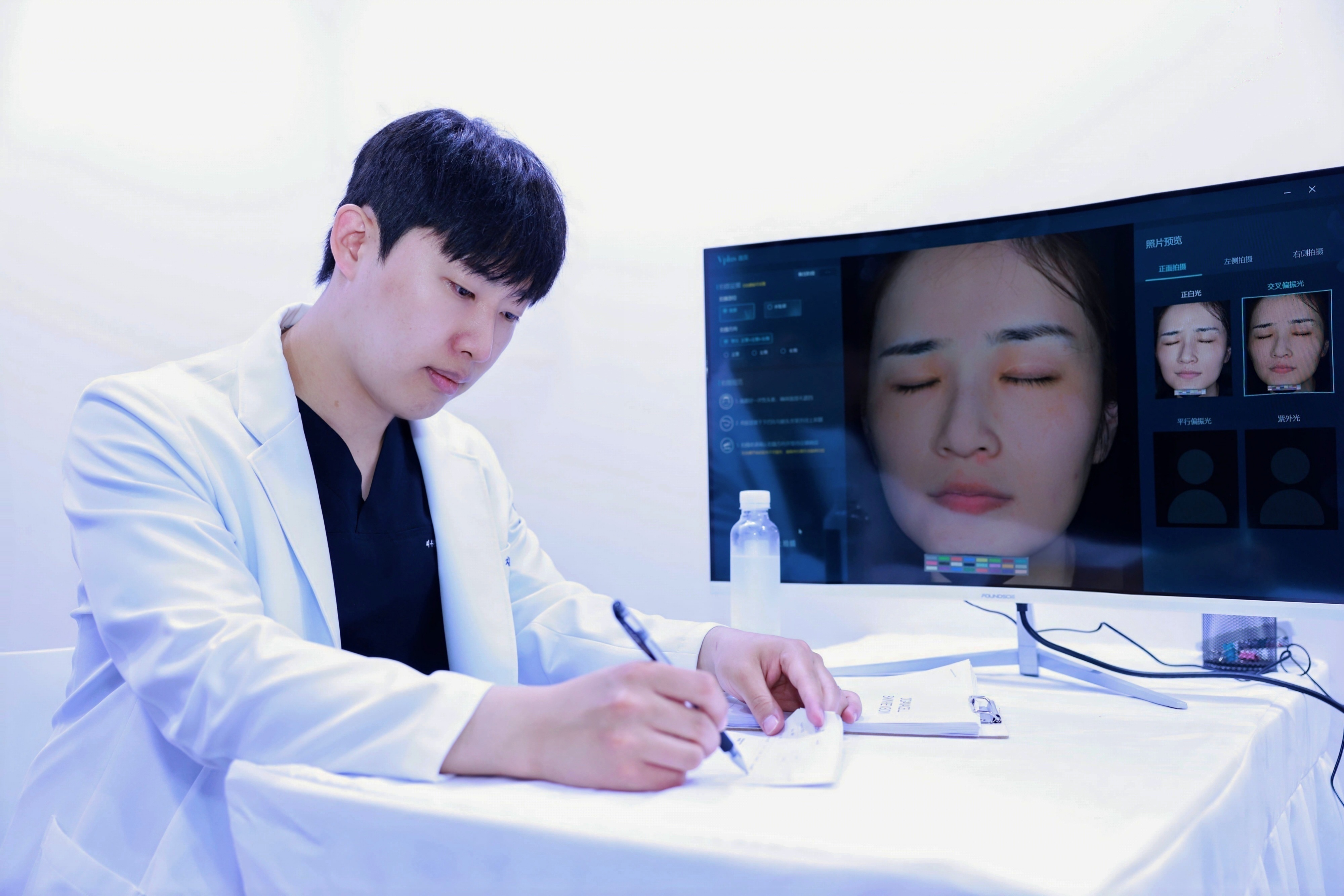 Dermatologist group live consultation